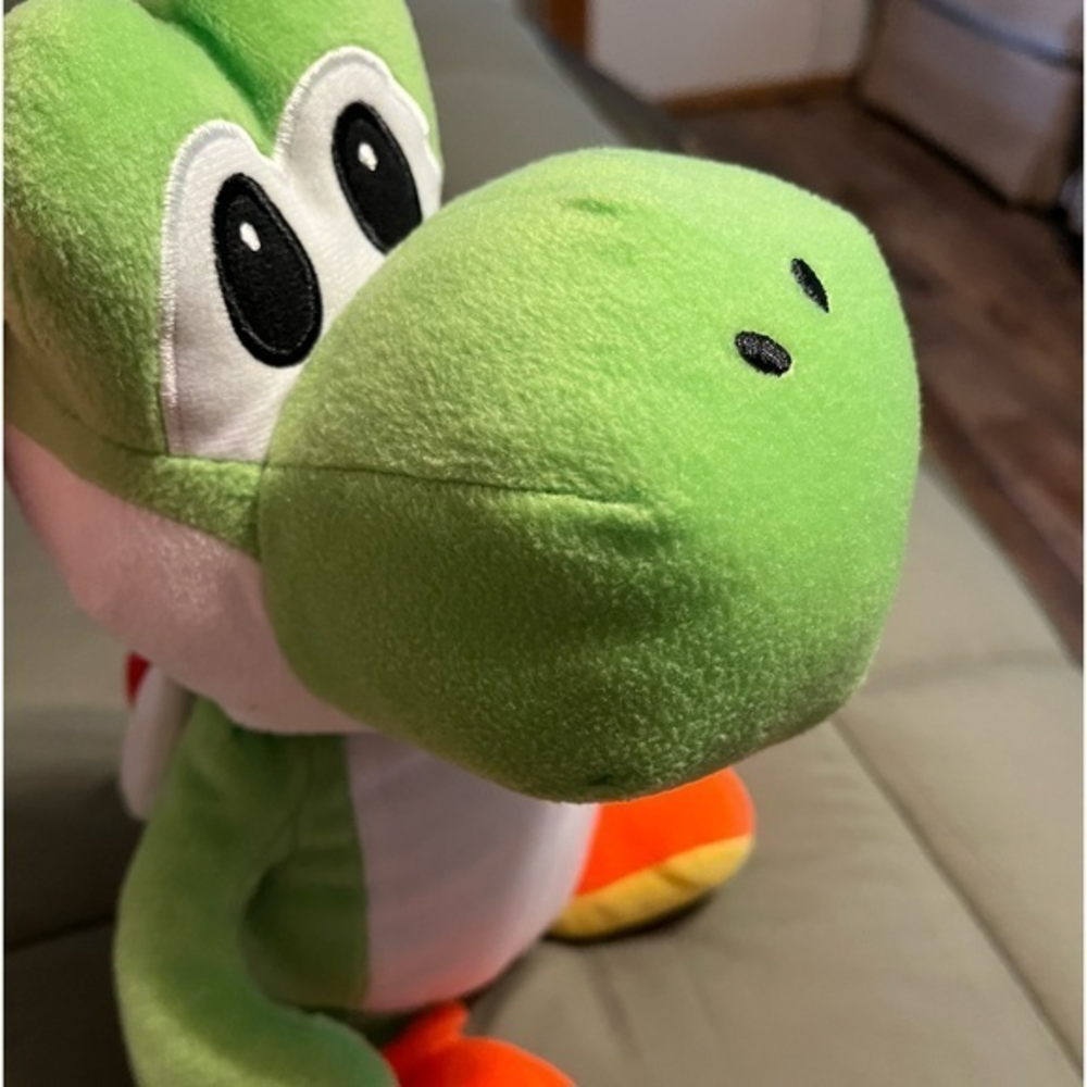 youshi mario brothers plush with pouch under his shell collectiors - Picture 1 of 7